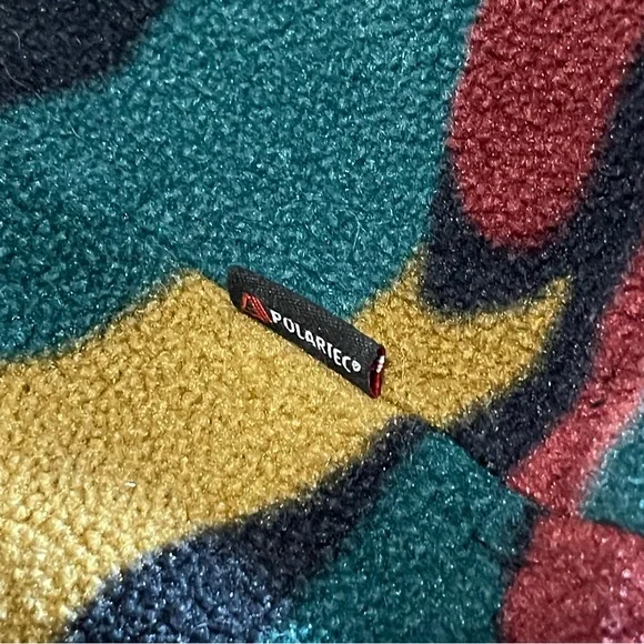 Supreme Polartec Fleece Camo Half Zip Hooded Sweatshirt - Picture 8 of 8